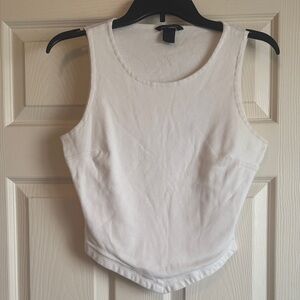 VINTAGE Moda International-White Tank Top